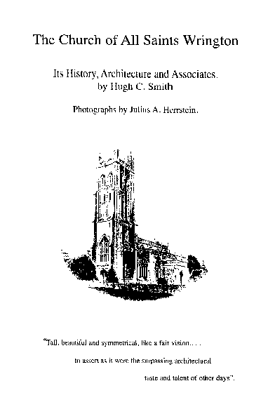 cover of History of All Saints' Church