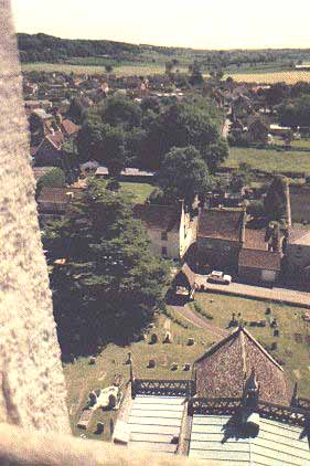 East roof of All Saints' & Church Walk